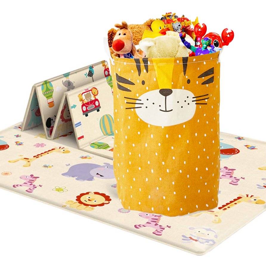 Panier de jouets + tapis