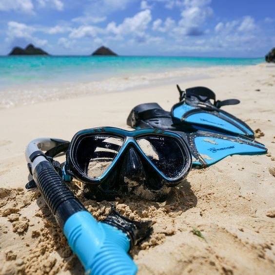 Kit de snorkeling sur le sable